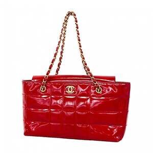 CHANEL Red Leather Bag